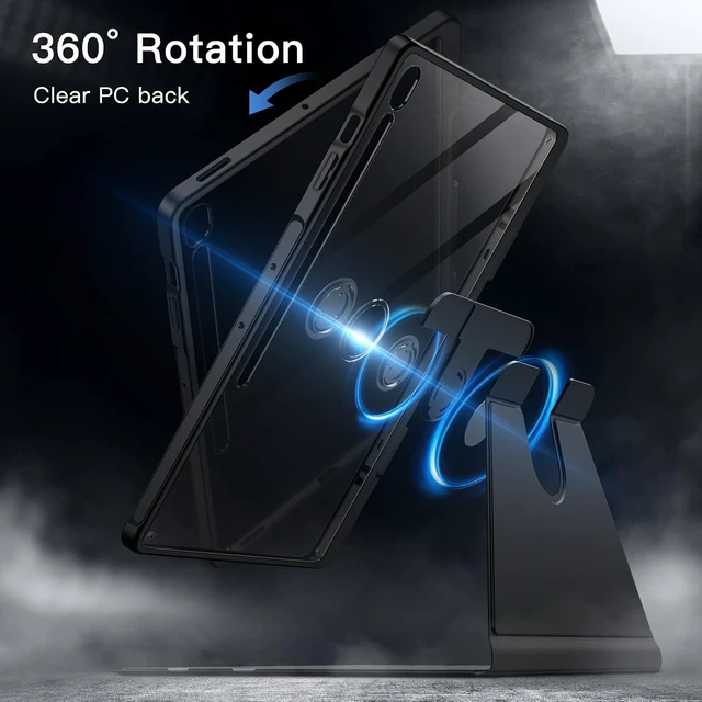 Alt view image 3 of 7 - 360° Rotating Case for Galaxy Tab S10 FE Plus 13.1 Black