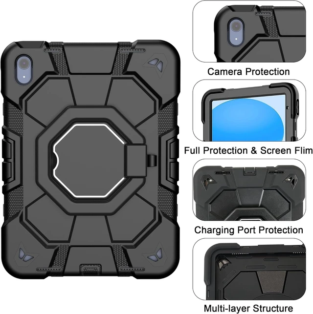 Alt view image 5 of 7 - Full-Coverage Case for iPad (A16) 11th Gen 2025 11 / 10th Gen 2022 10.9
