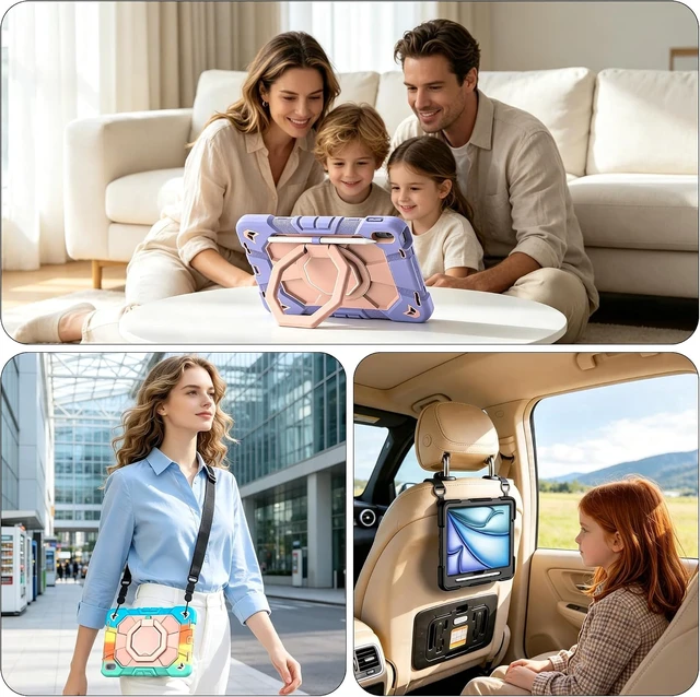Alt view image 7 of 7 - Full-Coverage Case for iPad (A16) 11th Gen 2025 11 / 10th Gen 2022 10.9