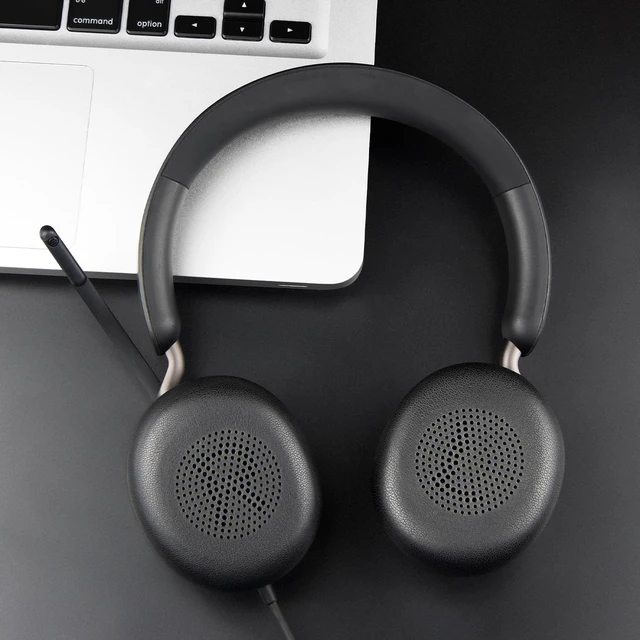 Alt view image 3 of 7 - Ear Cushions for Jabra Evolve2 65 Elite 45h - Black