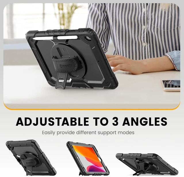 Alt view image 3 of 7 - Timecity for iPad 9th/ 8th/ 7th Generation Case with Screen Protector