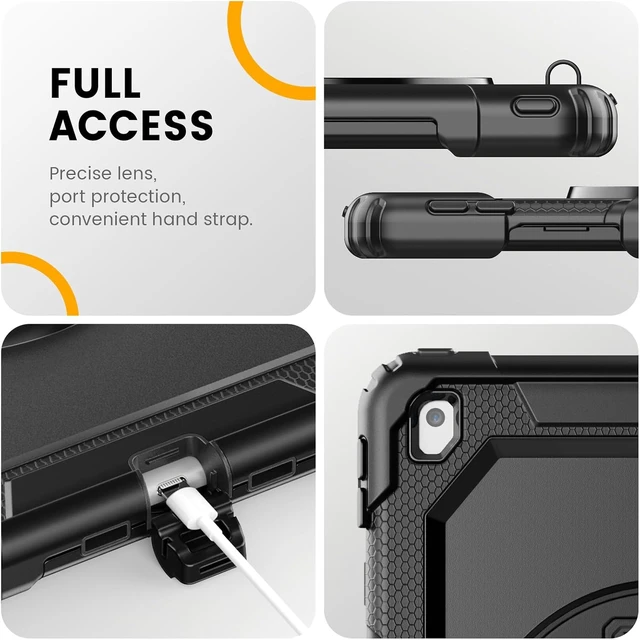 Alt view image 7 of 7 - Timecity for iPad 9th/ 8th/ 7th Generation Case with Screen Protector