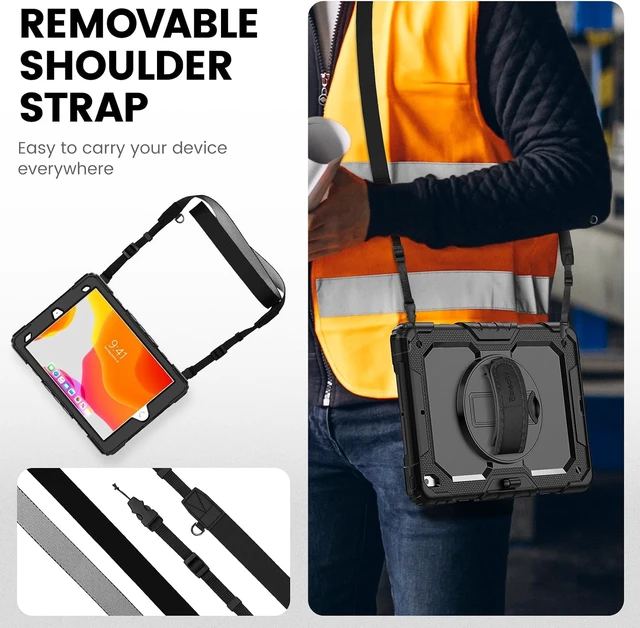 Alt view image 5 of 7 - Timecity for iPad 9th/ 8th/ 7th Generation Case with Screen Protector