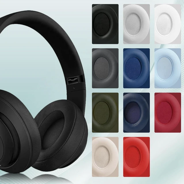 Alt view image 7 of 7 - Replacement Ear Pads for Studio 2 & Studio 3 Wired & Wireless Headphones Ear Cushions Headset Earpads Ear Cups Cover with Soft Protein Leather-White