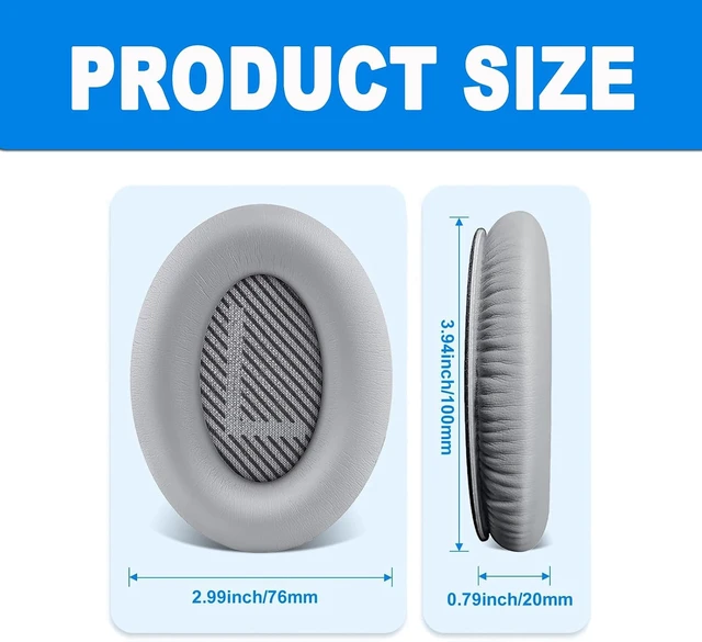Alt view image 6 of 7 - Replacement Ear Pads for Headphones QC35 QC35 II