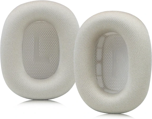 Main image of Upgraded Ear Cushions for AirPods Max Headphones Silica Gel Mesh Fabric Replacement Ear Pads Cover with Memory Foam and Magnet Closer to The Original(Starlight)