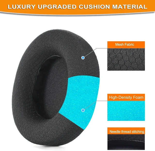 Alt view image 4 of 7 - Defean Earpads for SteelSeries Arctis 7/9 (Not Fit Nova)-Black