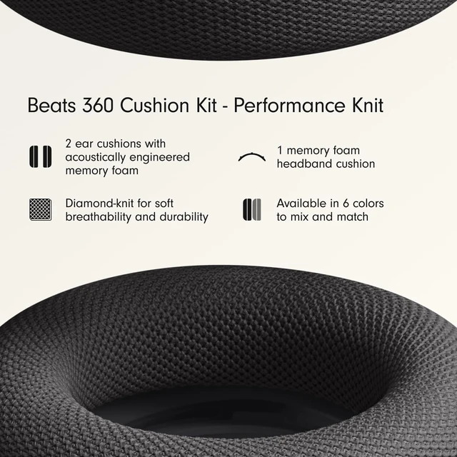 Alt view image 2 of 4 - 360 Cushion Kit for Earcups/Headband - Performance Knit Black