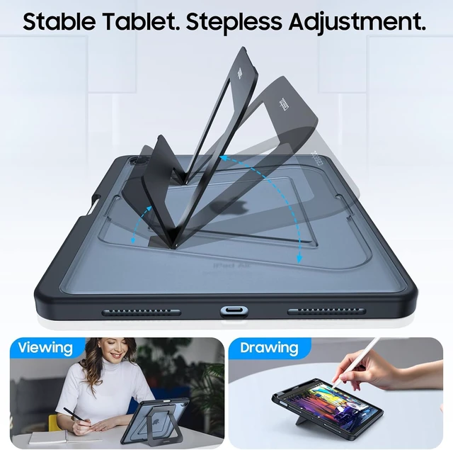 Alt view image 3 of 7 - Fintie Shockproof Case for iPad Air 11-inch & iPad Air 5th/4th Gen 10.9 in