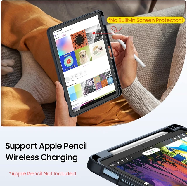 Alt view image 6 of 7 - Fintie Shockproof Case for iPad Air 11-inch & iPad Air 5th/4th Gen 10.9 in