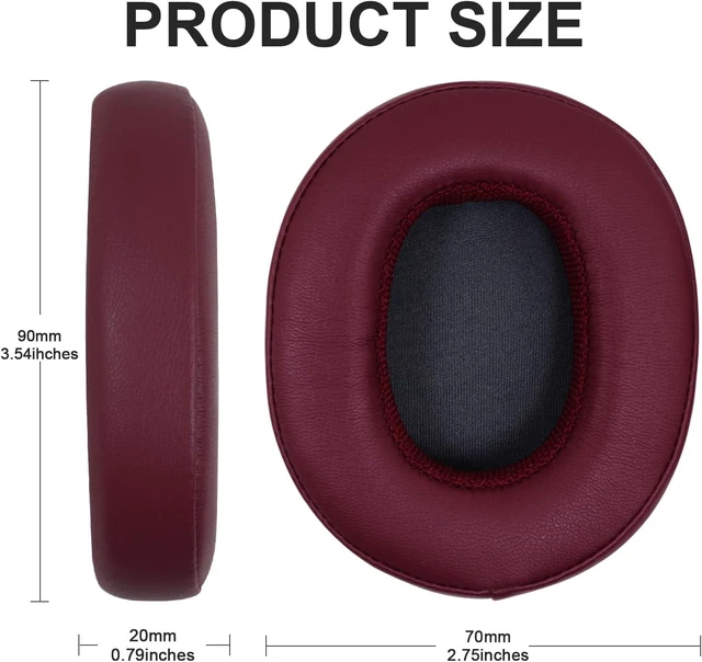 Alt view image 3 of 7 - Replacement Ear Pads for Skullcandy Crusher Wireless/Evo/ANC Hesh 3/EVO/ANC Headphones Earpad Cushions Headset Ear Covers Also Fit Skullcandy Venue Wireless Headphones