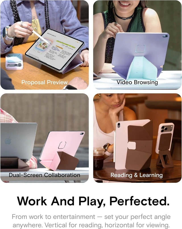 Alt view image 5 of 7 - Dynamic Folio Case for iPad Pro 13 Inch M5 2025 & M4 2024