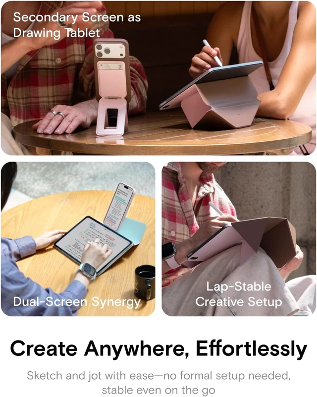 Alt view image 6 of 7 - Dynamic Folio Case for iPad Pro 13 Inch M5 2025 & M4 2024