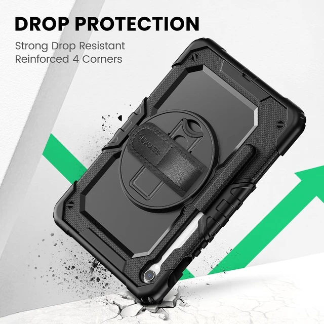 Alt view image 7 of 7 - Case for Galaxy Tab S10 Lite/S10 FE/S9 FE/S9 5G Black