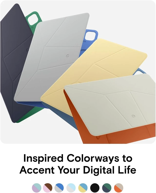 Alt view image 4 of 7 - Dynamic Folio Case for iPad Air 11M4/M3/M2 & 10.9 Inch 5th 4th Gen