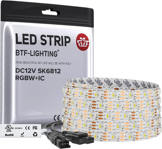 Main image of RGB+Natural White SK6812 LED Strip 16.4FT 300LED IP30 DC12V
