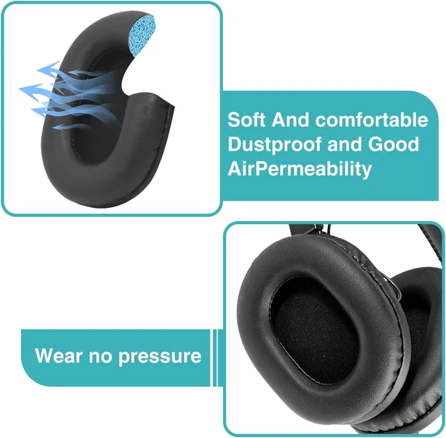 Alt view image 4 of 7 - Replacement Ear Pads for MDR-7506 Headphones Replacement Pads Also Fits MDR-V6 MDR-CD900ST Earpads Cushions with Soft Leather Memory Foam