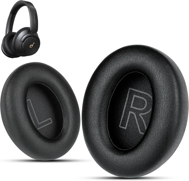 Main image of Soundcore Replacement Ear Pads Fits Soundcore Life Q20 Replacement Ear Pads Soft Memory Foam Soundcore Q20 Replacement Ear Pads for Anker Q20/Q20i/Q20BT Headphones Black
