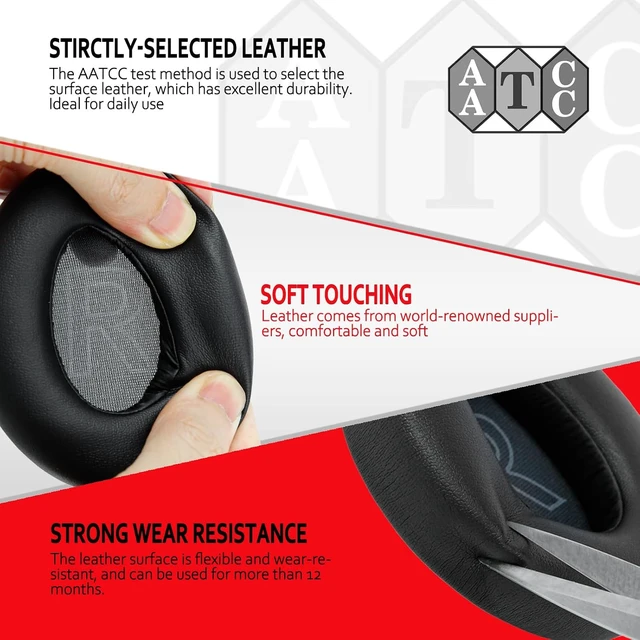 Alt view image 5 of 6 - Soundcore Replacement Ear Pads Fits Soundcore Life Q20 Replacement Ear Pads Soft Memory Foam Soundcore Q20 Replacement Ear Pads for Anker Q20/Q20i/Q20BT Headphones Black