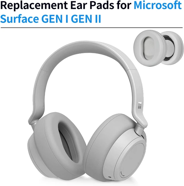 Alt view image 2 of 6 - Ear Pads Replacement Compatible with Microsoft Surface GEN I Headphone earpads Ear Pads for Microsoft Surface GEN II Ear Cushions Cups (Grey)
