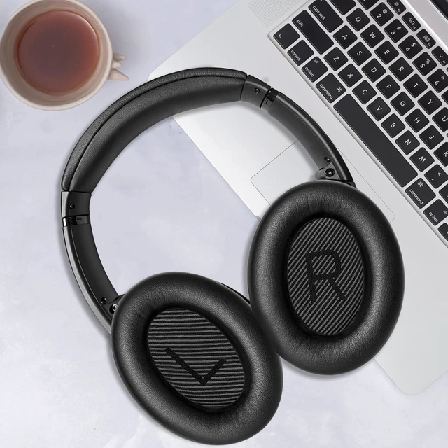 Alt view image 7 of 7 - Replacement Ear Pads for QC35 & QC35 ii Black