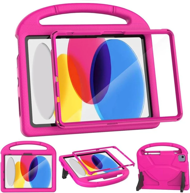 Main image of SUPLIK Kids Case for iPad A16 11th Gen / iPad 10th Generation Pink