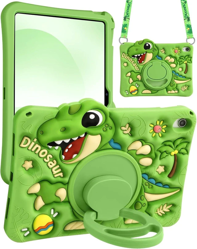 Main image of Boaretiu Dinosaur Tablet Case for Galaxy Tab A11+/A9+ Case Green