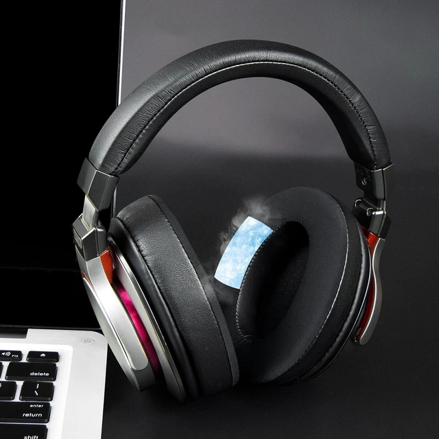 Alt view image 3 of 7 - Cooling Earpads for M50X Cloud/Arctis/G Pro X - Black