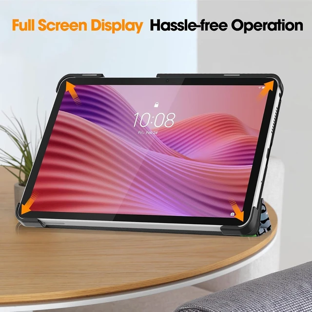 Alt view image 3 of 7 - Smart Case for Tab One / K9 8.7 Inch 2025 TB305XU/TB305FU Lightweight Trifold Stand Cover Auto Wake Sleep Graffiti