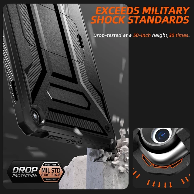 Alt view image 7 of 7 - Fire Max 11 Tablet case (13th Generation 2023 Release) Black