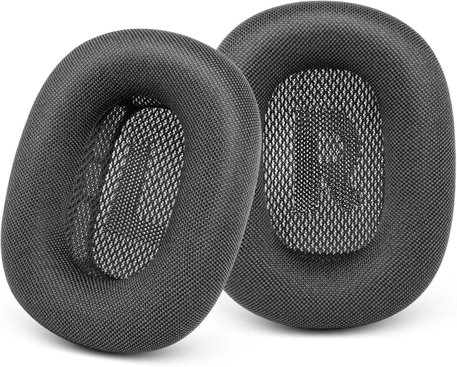 Main image of Upgraded Ear Cushions Replacement Earpads for AirPods Max 1 & 2 Headphones Mesh Fabric Ear Pads Ear Covers Cups with Memory Foam and Magnet for AirPods Max 1 & 2 (Space Gray)
