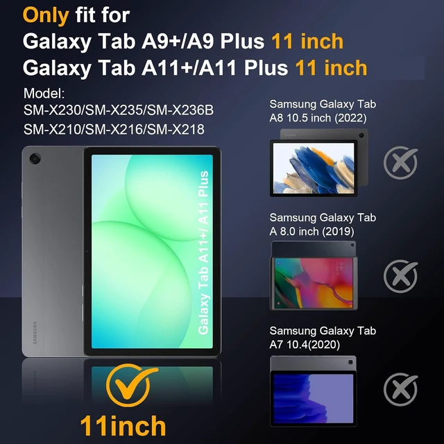 Alt view image 2 of 7 - Case for Galaxy Tab A11+/A9+ Plus 11 Inch case Navy Pink