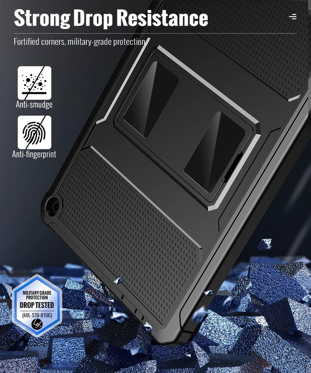 Alt view image 3 of 7 - Case for 10.1 Tablet Fire HD 10/Kids Pro (13th Generation 2023) Black
