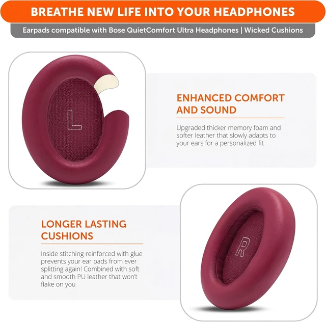 Alt view image 4 of 7 - PadZ QC Ultra - Earpads for QuietComfort Ultra Gen 1 & 2