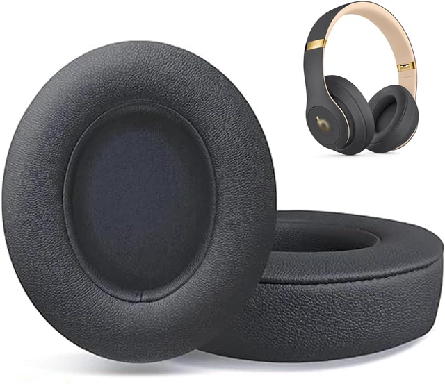 Main image of Replacement Ear Pads for Studio 2 & Studio 3 Wired & Wireless Headphones Cushions withSoft Protein Leather Noise Isolation Memory Foam(Titanium Grey)
