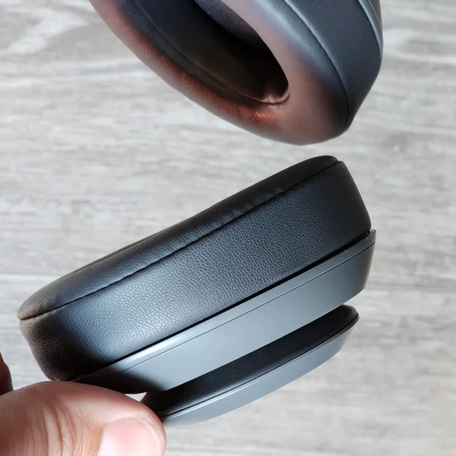 Alt view image 6 of 6 - Replacement Ear Pads for Studio 2 & Studio 3 Wired & Wireless Headphones Cushions withSoft Protein Leather Noise Isolation Memory Foam(Titanium Grey)