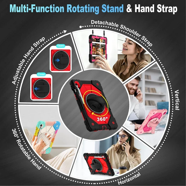 Alt view image 6 of 7 - Case for Galaxy Tab S10 FE/S10 Lite/S9 FE/S9 5G Case