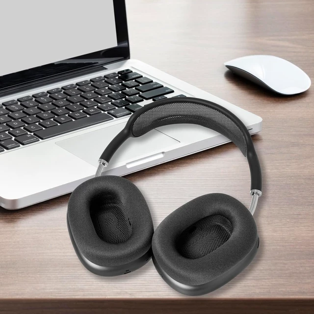 Alt view image 7 of 7 - Upgraded Ear Cushions Replacement Earpads for AirPods Max 1 & 2 Headphones Mesh Fabric Ear Pads Ear Covers Cups with Memory Foam and Magnet for AirPods Max 1 & 2 (Space Gray)