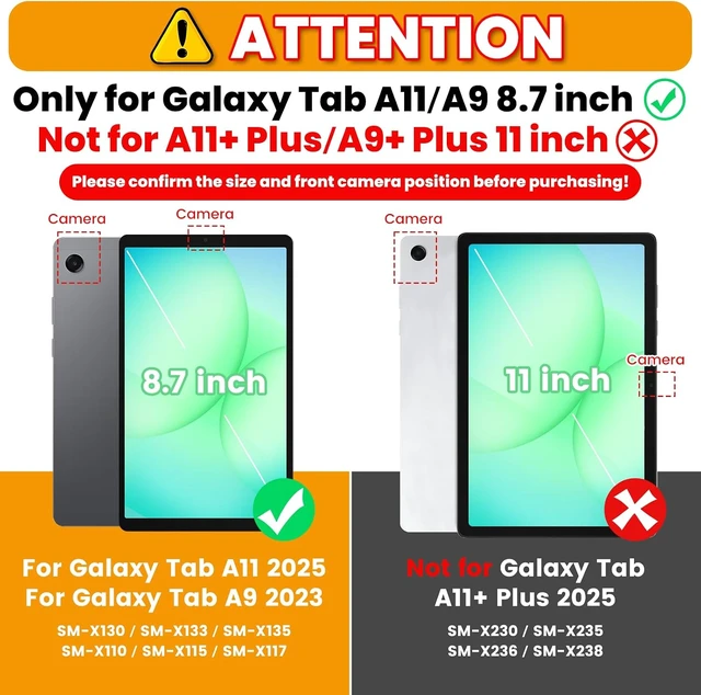 Alt view image 2 of 7 - KAIJIABox Case for Galaxy Tab A11 8.7 inch Galaxy Tab A9 8.7 inch
