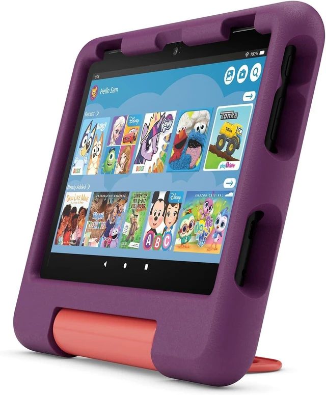 Main image of Kid-Proof Case for Fire HD 8 tablet (Only compatible with 12th generation tablet) Grape