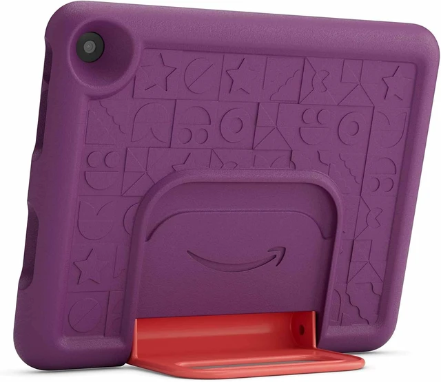 Alt view image 2 of 5 - Kid-Proof Case for Fire HD 8 tablet (Only compatible with 12th generation tablet) Grape