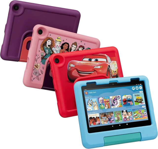 Alt view image 5 of 5 - Kid-Proof Case for Fire HD 8 tablet (Only compatible with 12th generation tablet) Grape