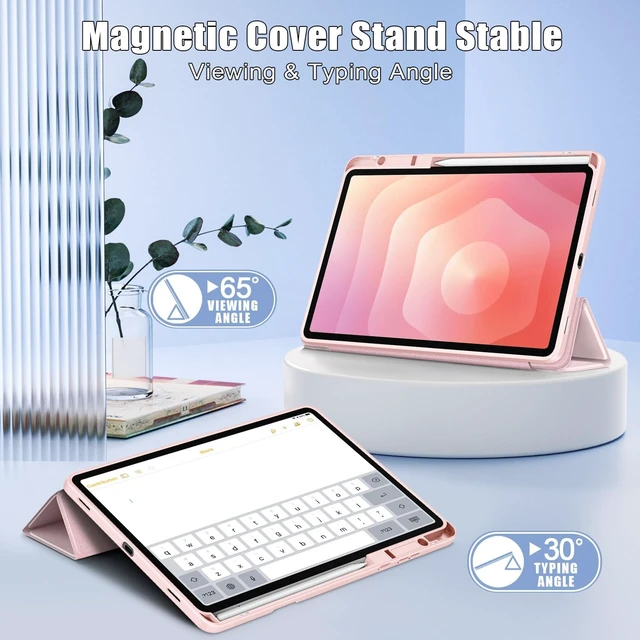 Alt view image 2 of 7 - Hybrid Slim Case for Galaxy Tab S11 11 2025 Pink