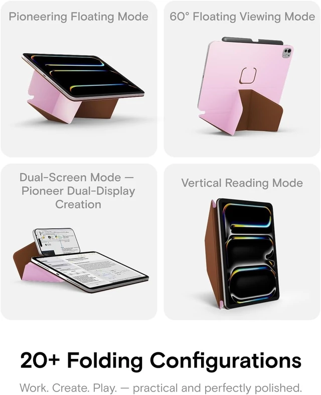 Alt view image 3 of 7 - Dynamic Folio Case for iPad Pro 13 Inch M5 2025 & M4 2024
