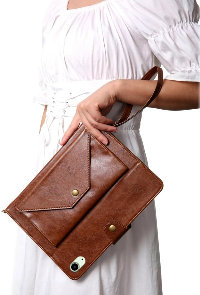 Alt view image 6 of 7 - JH PU Leather iPad Case for iPad 10th Gen 2022 / iPad A16 11th Gen 2025