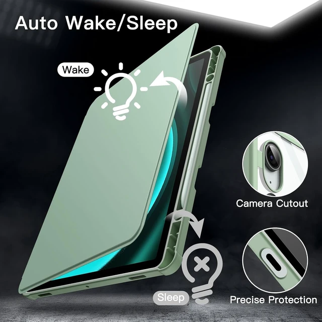Alt view image 6 of 7 - 360° Rotating Case for Galaxy Tab S10 Lite/S10 FE/S9 FE/S9 Mint