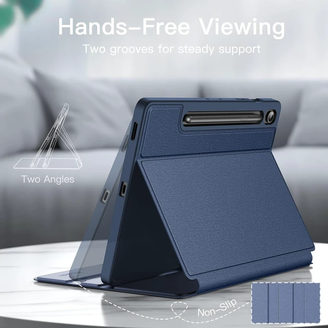 Alt view image 3 of 6 - Folio Case for Galaxy Tab S10 FE Plus 13.1 Navy