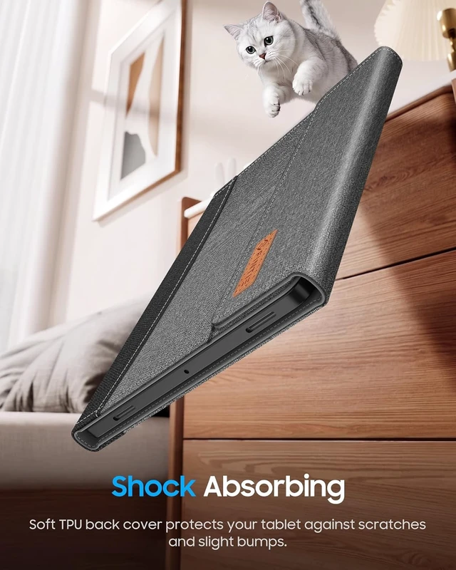 Alt view image 7 of 7 - Fintie Portfolio Case for Galaxy Tab S12 Plus 12.6 2026