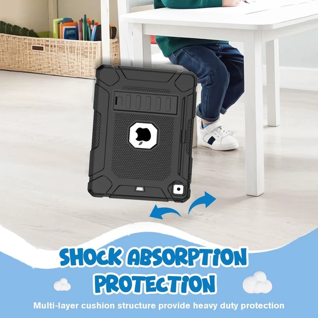 Alt view image 5 of 7 - Case for iPad 6th 5th Generation (iPad 9.7 inch 2018/2017) Black