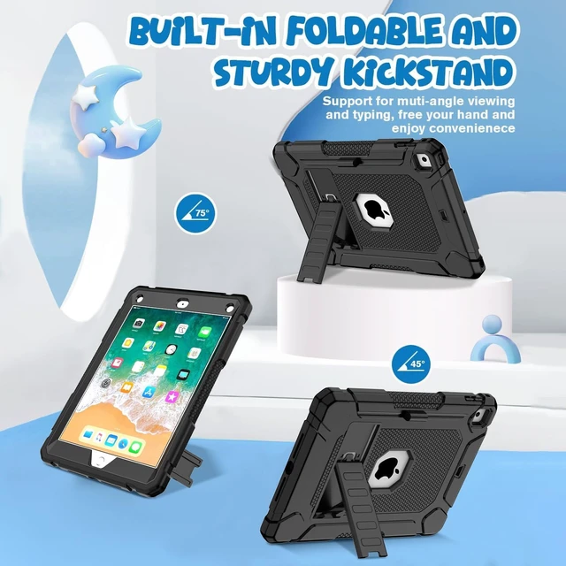 Alt view image 6 of 7 - Case for iPad 6th 5th Generation (iPad 9.7 inch 2018/2017) Black